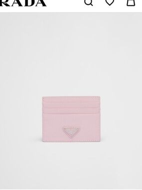 Authentic Pink Prada Card Holder